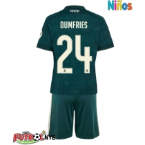 Camiseta Real Madrid Denzel Dumfries #24 Visitante Equipación para niños 2026-27 manga corta (+ pantalones cortos)